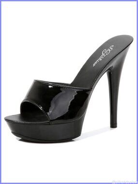 Women's Peep Toe Stiletto Platform High Heel Sandals for Prom Wedding Evening
